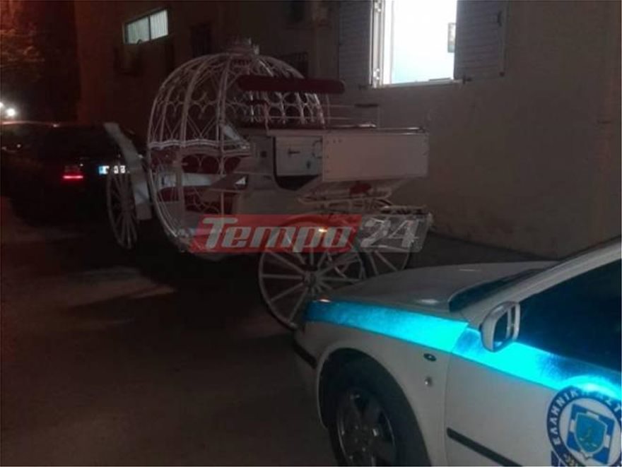 Αχαΐα: Κατάσχεσαν άμαξα και άλογα για να αποτραπεί γάμος με 1.000 καλεσμένους 2 Αχαΐα: Κατάσχεσαν άμαξα και άλογα για να αποτραπεί γάμος με 1.000 καλεσμένους